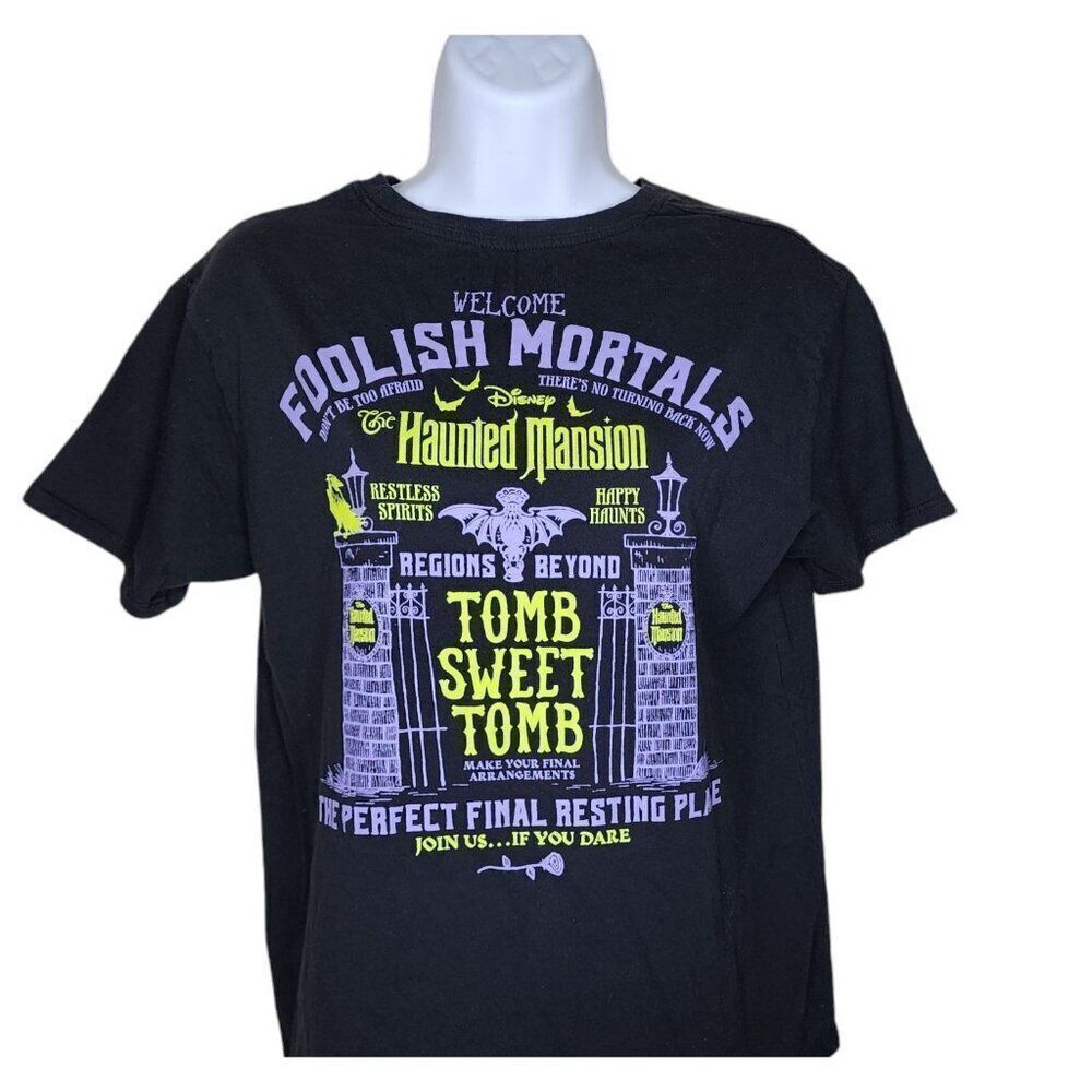 Disney The Haunted Mansion Tomb Sweet Tomb Tshirt Womens S Black